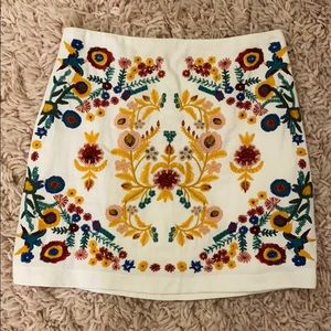 Floral mini skirt